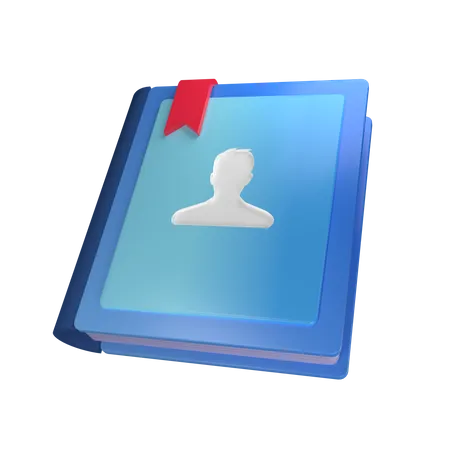 Libreta de contactos  3D Icon