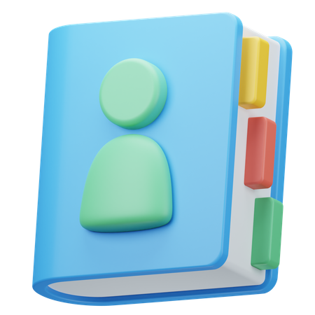 Libreta de contactos  3D Icon