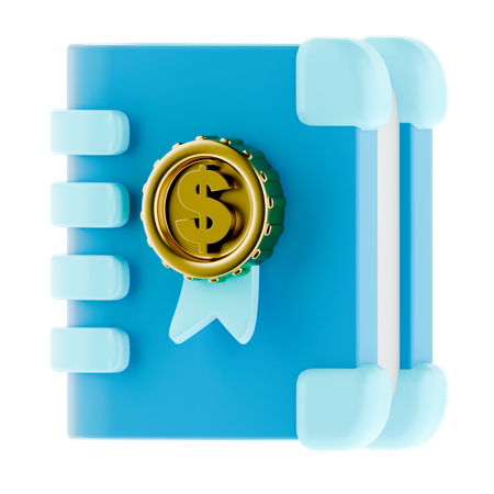 Libro de cuentas  3D Icon