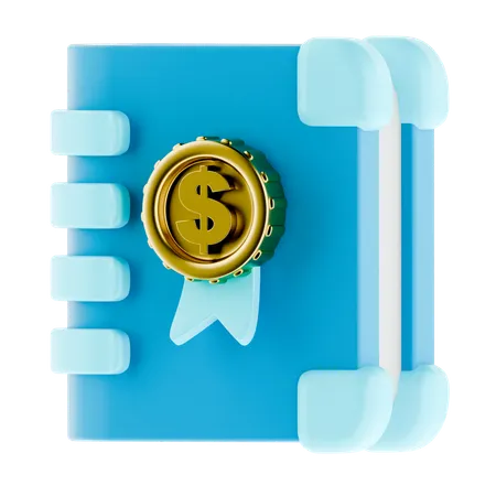 Libro de cuentas  3D Icon