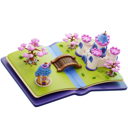 Libro de cuentos de hadas  3D Icon