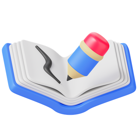 Libro de dibujo  3D Icon