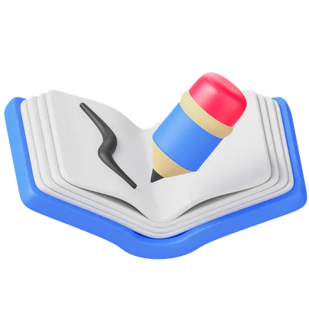 Libro de dibujo  3D Icon