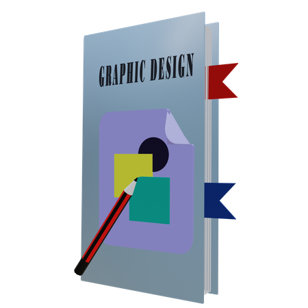 Libro de diseño gráfico  3D Icon