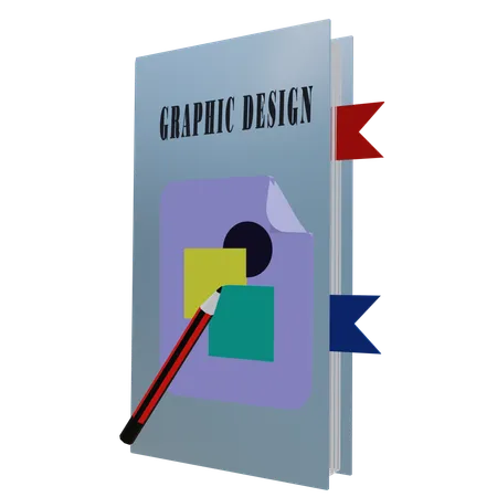 Libro de diseño gráfico  3D Icon