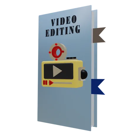 Libro de edición de vídeo  3D Icon