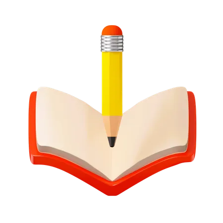 Libro de escritura  3D Icon