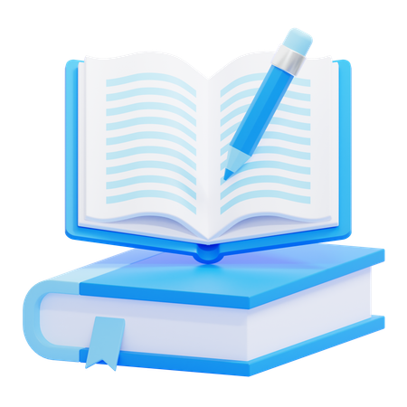 Libro de escritura  3D Icon