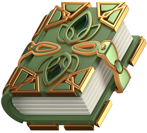 Libro de fantasía  3D Icon