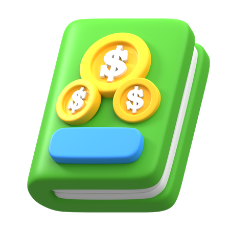 Libro de finanzas  3D Icon