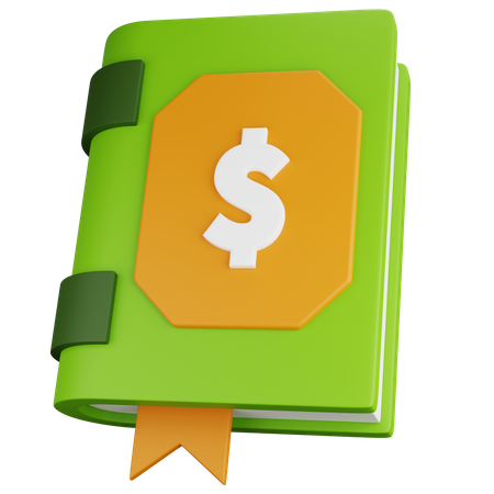 Libro de finanzas  3D Icon