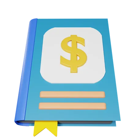 Libro de finanzas  3D Icon