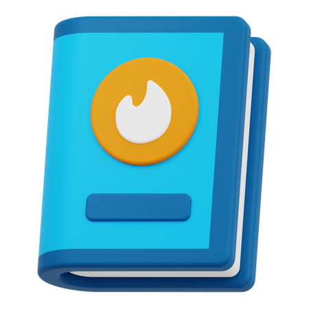 Libro de fuego  3D Icon