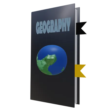 Libro de geografia  3D Icon