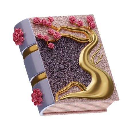 Libro de hechizos del jardín de rosas  3D Icon