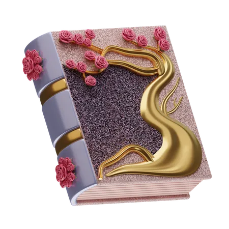 Libro de hechizos del jardín de rosas  3D Icon