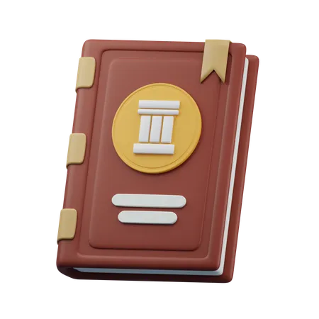 Libro de historia  3D Icon