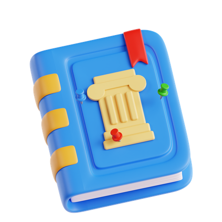 Libro de historia  3D Icon