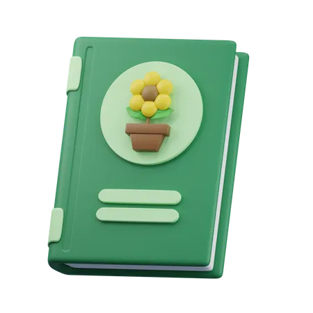 Libro de jardineria  3D Icon