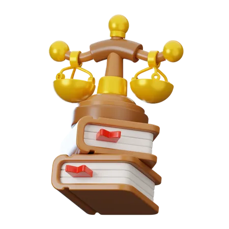 Libro de justicia  3D Icon