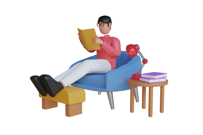 Libro de lectura de niño  3D Icon