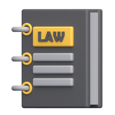 Libro de leyes  3D Icon