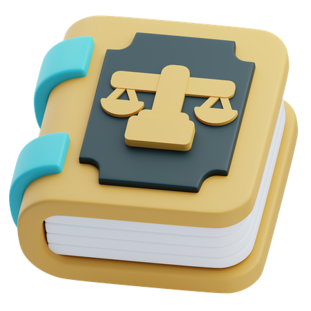 Libro de leyes  3D Icon