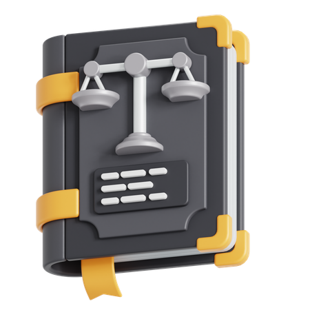 Libro de leyes  3D Icon