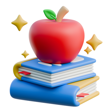 Libro de manzana  3D Icon