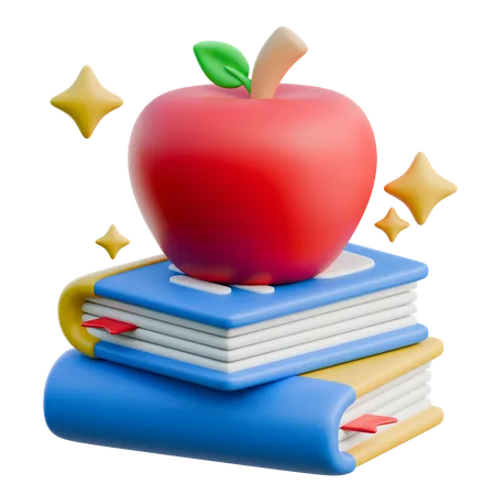 Libro de manzana  3D Icon