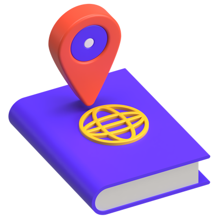 Libro de mapas  3D Icon