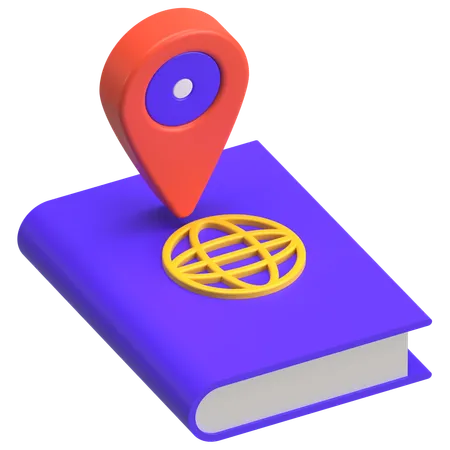 Libro de mapas  3D Icon