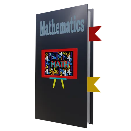 Libro de matemáticas  3D Icon