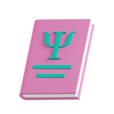 Libro de psicologia  3D Icon