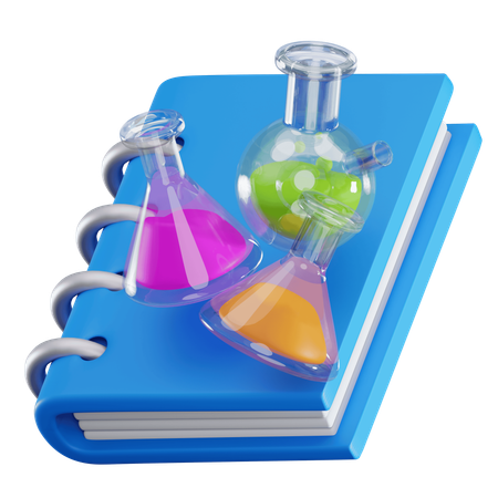 Libro de quimica  3D Icon