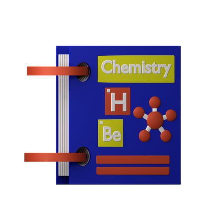 Libro de quimica  3D Icon