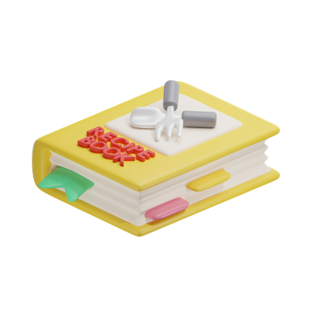 Libro de recetas  3D Icon