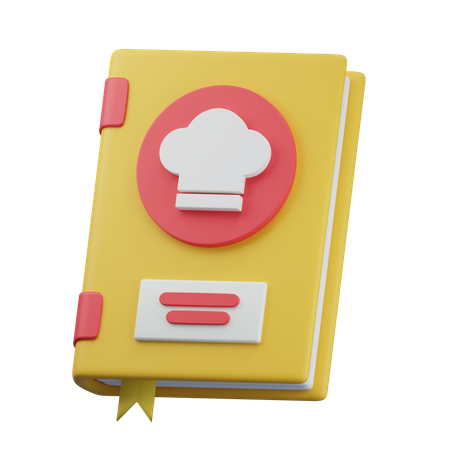 Libro de recetas  3D Icon