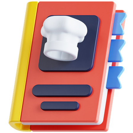 Libro de recetas  3D Icon