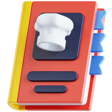 Libro de recetas  3D Icon