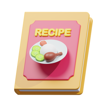 Libro de recetas  3D Icon