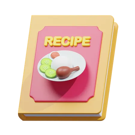 Libro de recetas  3D Icon