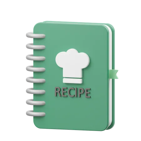 Libro de recetas  3D Icon