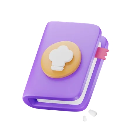 Libro de recetas  3D Icon