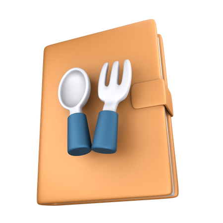 Libro de recetas  3D Icon