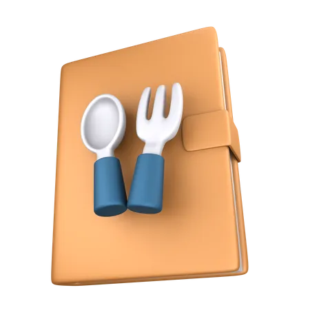 Libro de recetas  3D Icon