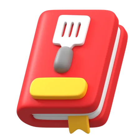 Libro de recetas de comida  3D Icon