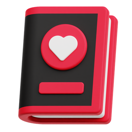 Libro de san valentin  3D Icon