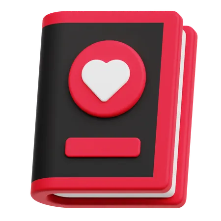 Libro de san valentin  3D Icon