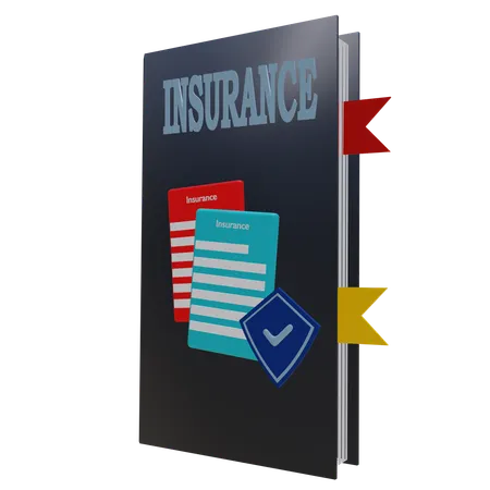 Libro de seguros  3D Icon